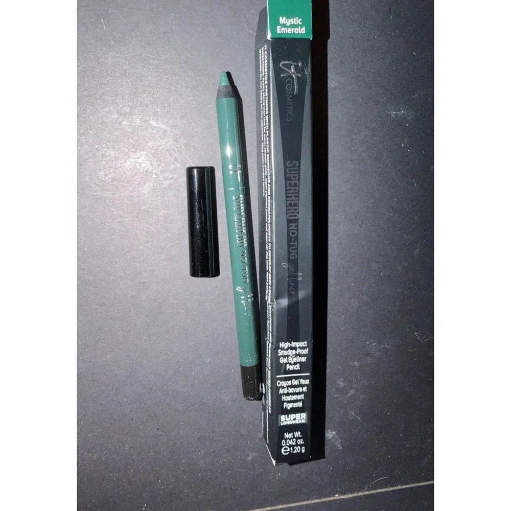 IT Cosmetics Superhero No-Tug Gel Eyeliner Mystic Emerald Smudge-Proof Longwear